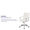 Flash Furniture White LeatherSoft Office Chair BT-20595M-2-WH-GG - alternate 2